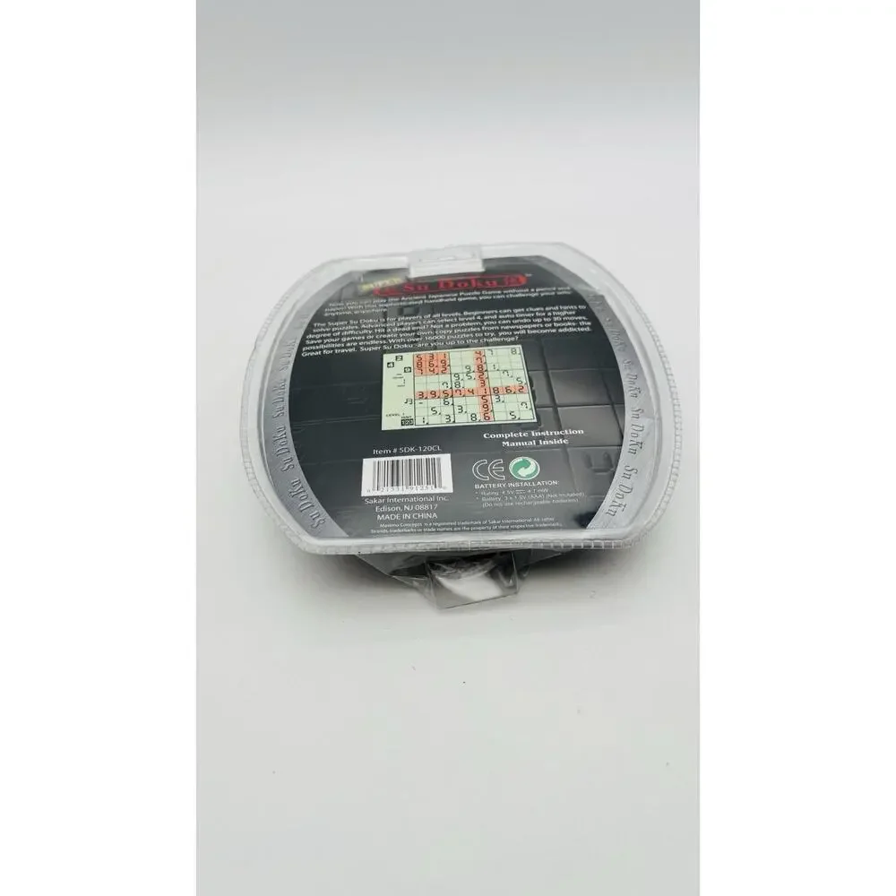 New Maximo Super Sudoku Handheld Electronic Puzzle Game - 16,000+ Puzzles Sealed